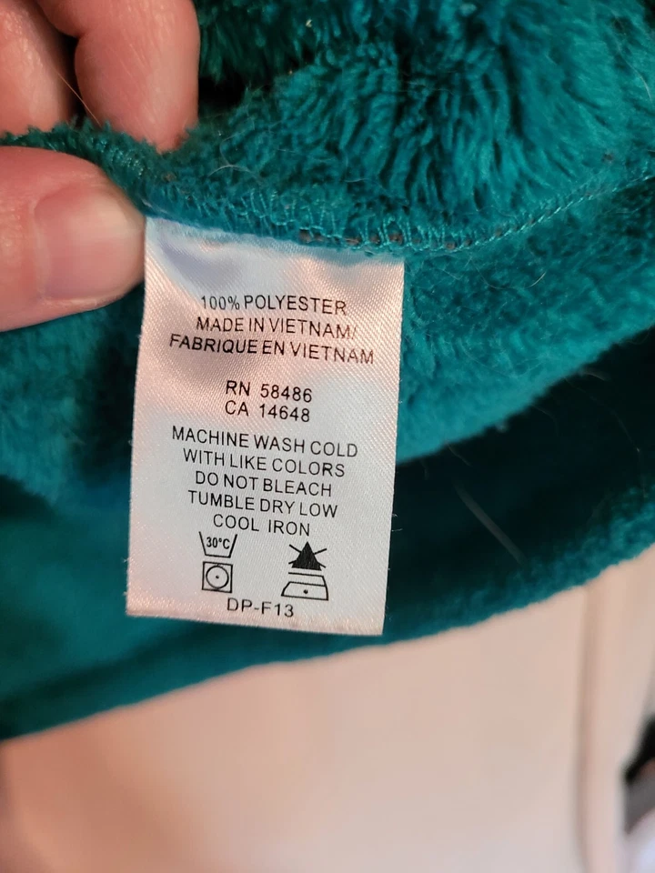 Женская куртка большого размера White Sierra Fuzzy Teal с карманами  - Изображение 4 из 4