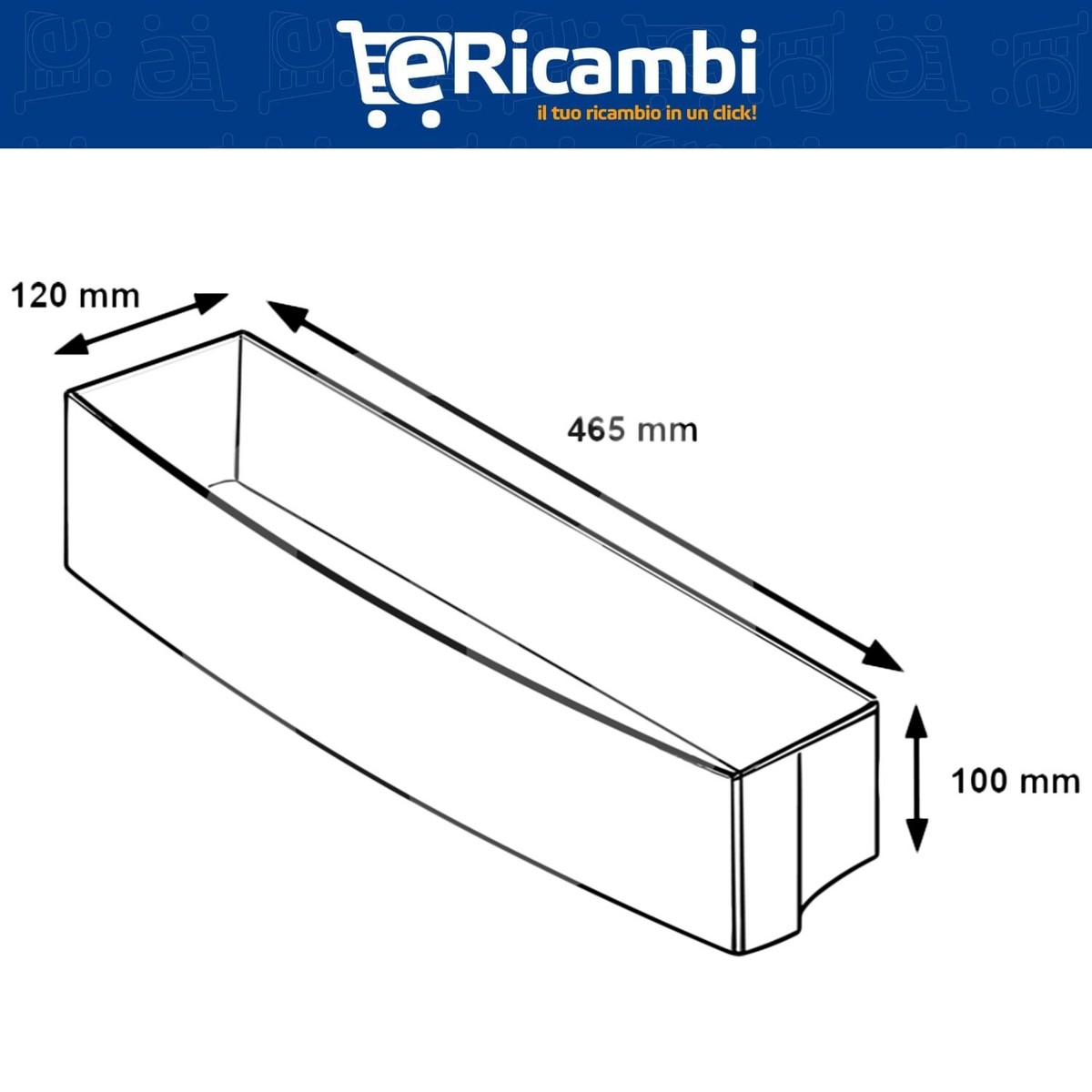 Balconcino Mensola Portabottiglie Frigorifero Bosch Neff 465x120x100mm 00709646