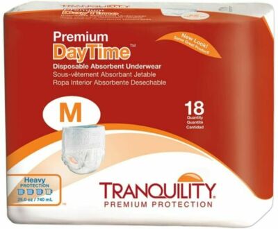 Tranquility Premium Daytime Heavy Protection Adult Underwear - White, Size: M...