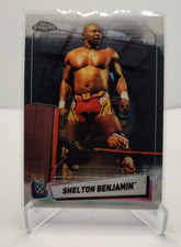 2021 Topps WWE Chrome Base #42 Shelton Benjamin wrestling card