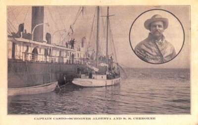 Captain Casto Schooner Alberta & SS Cherokee reproduction
