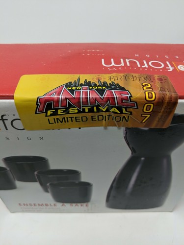 New York Anime Festival 2007 Forum Designs 5 Piece Sake Set New In Box - Rare - Picture 7 of 7