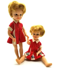 Penny Brite Dolls Orig Dresses 8" Deluxe Reading Corp Pat Pending Twins Two