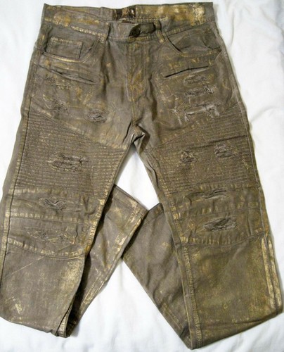 Gold Painted Biker Pants New NWOT | eBay