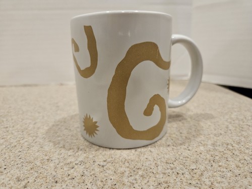 Oscar De La Renta Coffee Cup Mug w/ Gold Swirls Tea Coco - Picture 6 of 8
