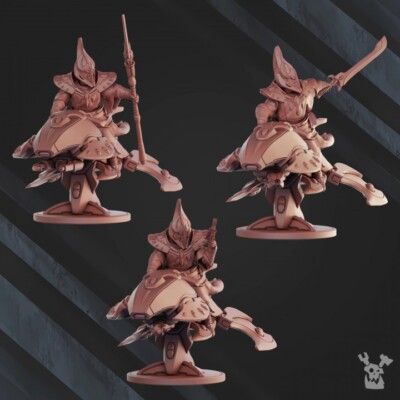 Set of 3 Witcher Space Travellers - DakkaDakka Store/Sci-fi/Tabletop Miniature
