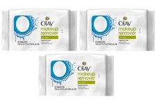 BL Olay Make-Up Remover Towelettes 25 Count Frag-Free - THREE PACK