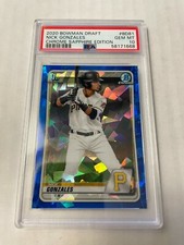 2020 Bowman Draft Nick Gonzales Chrome Sapphire PSA 10 GEM Mint 
