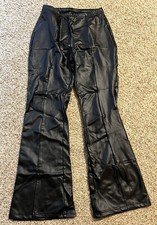 Women s Faux Leather Black Pants Size M US 6