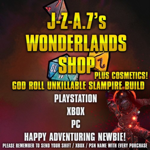 PS/XBOX/PC Tiny Tina's Wonderlands UNKILLABLE SLAMPIRE BUILD ASCEND *MOXSY*