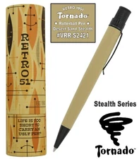 Retro 51 #VRR-S2421 Desert Sand Twist Action Stealth Series Tornado Rollerball