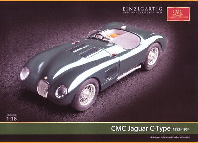 CMC Exclusive Modelle Prospekt für den Jaguar C-Type von 1952-1954 in Deutsch.