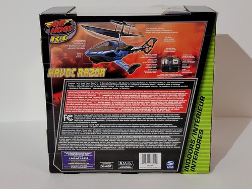 New Sealed ☆RARE BLUE☆ Air Hogs Havoc Razor RC Mini Helicopter Toy Kit Set - Picture 5 of 7