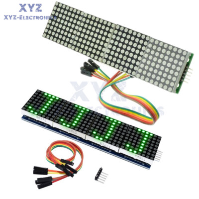 50pcs X MAX7219 4 In 1 LED Display Microcontroller 5P Line Dot Matrix Module