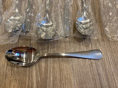 7 NEW Splendide 18/0 CIRRUS Stainless Steel Silverware Flatware Tablespoons