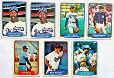1982 Fleer Baseball Cards Lot Of 7 Rookies Rc Steve Sax Dave Stewart Jorge Bell