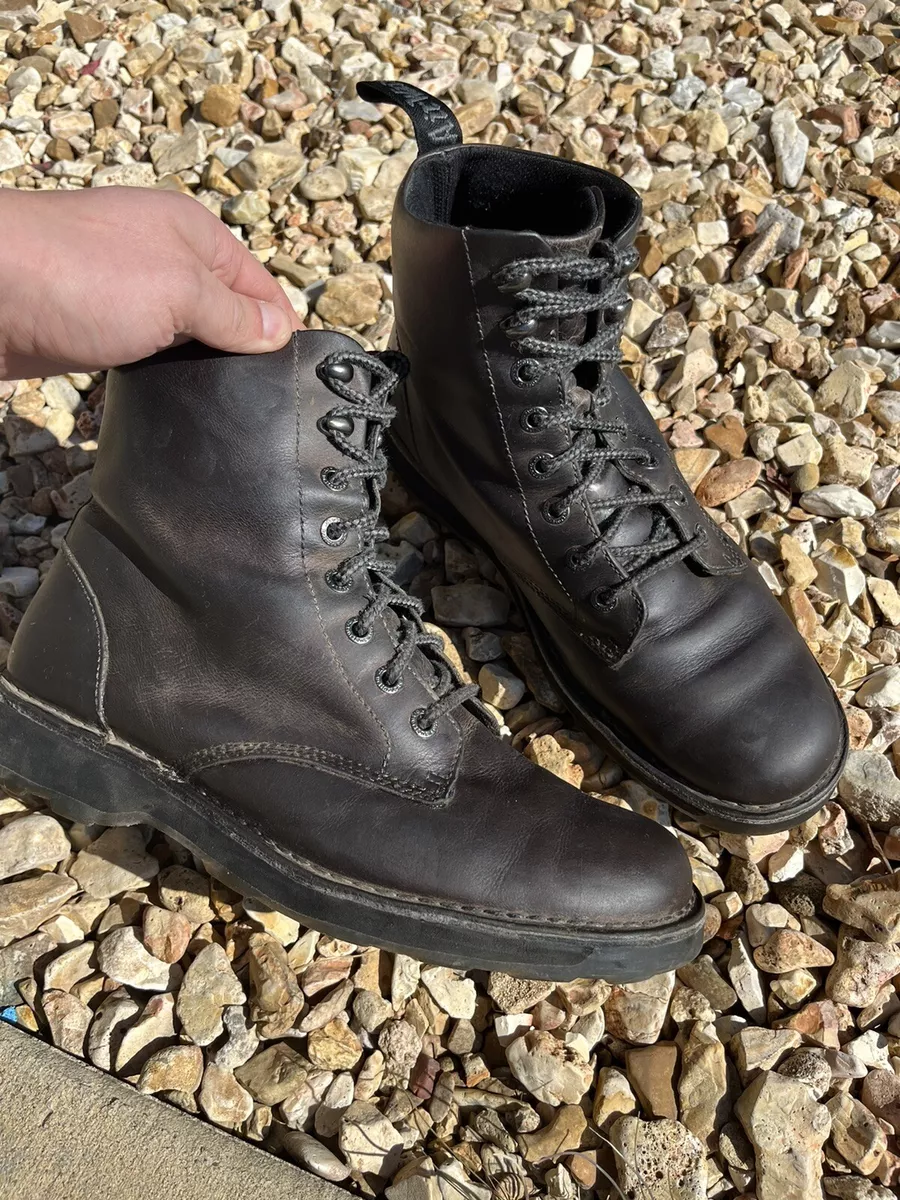 Dr martens boots Air Walk Leather Brown Mens 12