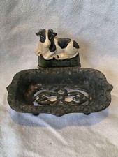 Porte Savon Ancien Vache Vintage Rétro Collection 