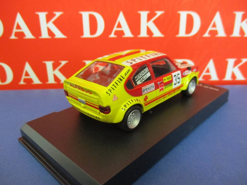 Die cast 1/43 Modellino Auto Alfa Romeo Alfasud TI N35 Corsa per il Friuli 1972 - Immagine 3 di 3