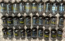 Pair 1959/1960 Raytheon USA Baldwin 12AU7 Vacuum Tubes, TV-7 Test NOS