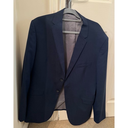 Men’s Matalan Taylor And Wright Navy Blue Suit Jacket 46R eBay