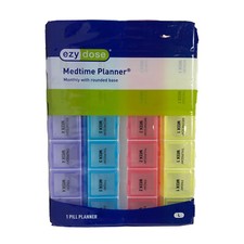 Monthly Pill Organizer 28 Day Case Travel Medication Reminder Daily 4 Week Month