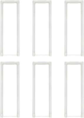 LED T8 U-Bend Tube, Single End Bypass, 18W, 2200LM, (2G13) 4000K, 6PK