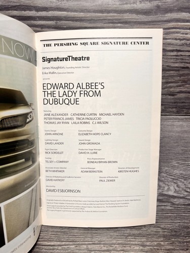 THE LADY FROM DUBUQUE, PLAYBILL, MARCH 2012, PERSHING SQUARE SIGNATURE CENTER - Picture 3 of 7