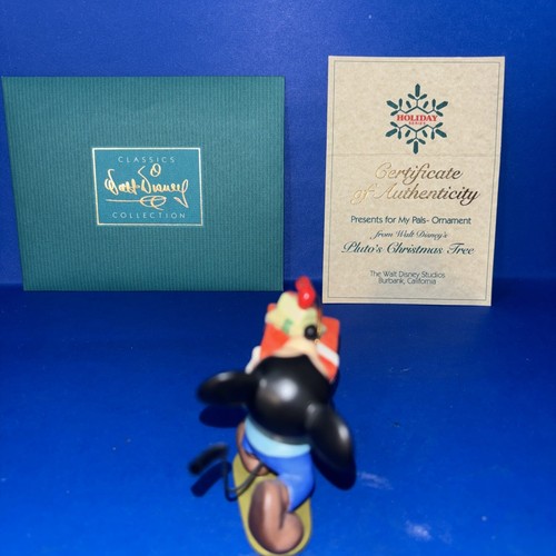 WDCC PRESENTS FOR MY PALS Mickey Mouse Pluto’s Christmas Tree 1995 COA No Box - Picture 4 of 6