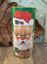 Christmas Cookie Container Christmas Santa 1995 Market Square Twistabout Decor