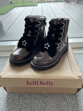 Image of Brand New With Box Lelli Kelly Girls Brown Sparkle Boots Size 2