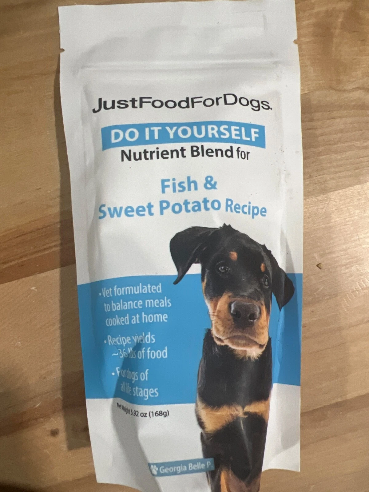 JustFoodForDogs Nutrient Blend 5.92oz – Fish & Sweet Potato DIY Dog Food