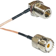 RG316 N Female Bulkhead Angle to SO239 UHF Female RF Cable Rapid-SHIP LOT