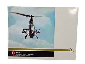 Vintage 1960s Bell AH-1G Huey Cobra Military Helicopter Brochure Specs Ads