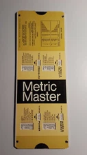 Vintage Metric Master W.G. Carroll & Co Promo Metric Conversion Slide Rule Chart