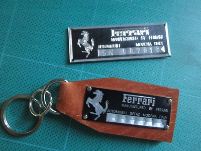Data Plate Stamping Fee for keychains and plaques Keychain Plaque