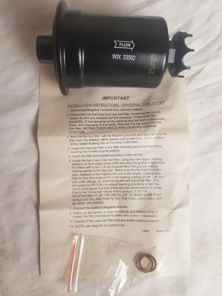 Винтажный топливный фильтр Wix 33502 для азиатских автомобилей 1987 - 2003 Toyota Mitsubishi Mopar - Изображение 4 из 4