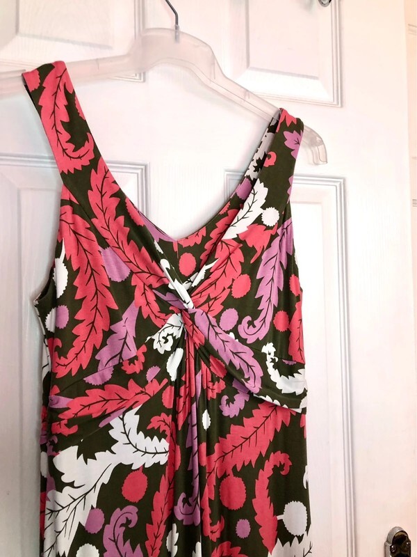 Boden Pink Multicoloured Patterned Sleeveless Mid… - image 11