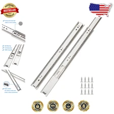 10 Pairs of 20 Inch Full Extension Side Mount Drawer Slides with Noise Reduction