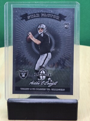 2023 Panini Limited 1997 Limited Exposure Aidan O'Connell #20 RC Star Factor 