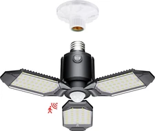 Motion Sensor Garage Light, 80W Motion Activated LED Shop Light for Stairway, Wo