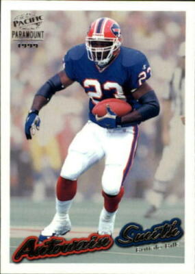 1999 Pacific Paramount Antowain Smith #32 Football DNA GAMES