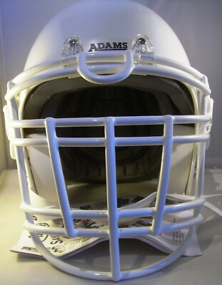 Footballhelm Adams Y4-Elite II, Large, mit RJOP-UB-DW, weiß