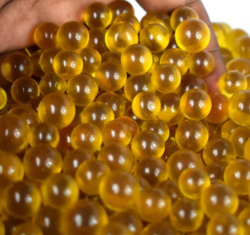 Saldi Regalo Collezione Brasiliani Giallo Citrino Palla Gemma 500 Ct Tonda Lotto - Foto 5 di 9