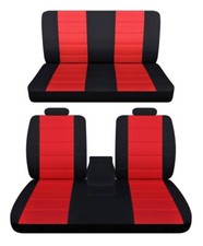 Fits 1977 Oldsmobile Cutlass Supreme 2 Dr Front And Rear Seat Covers Black Red Fits 1977 Oldsmobile Cutlass Supreme 2 Dr Front And Rear Seat Covers Black Red