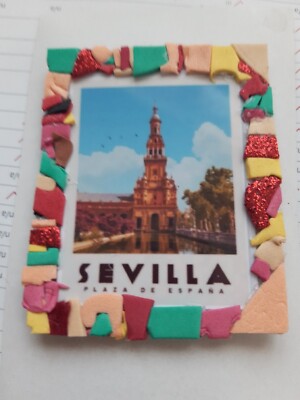 Souvenir De Séville, Espagne - Petit Objet Décoratif 5,25 X 4,25 - Excellent état