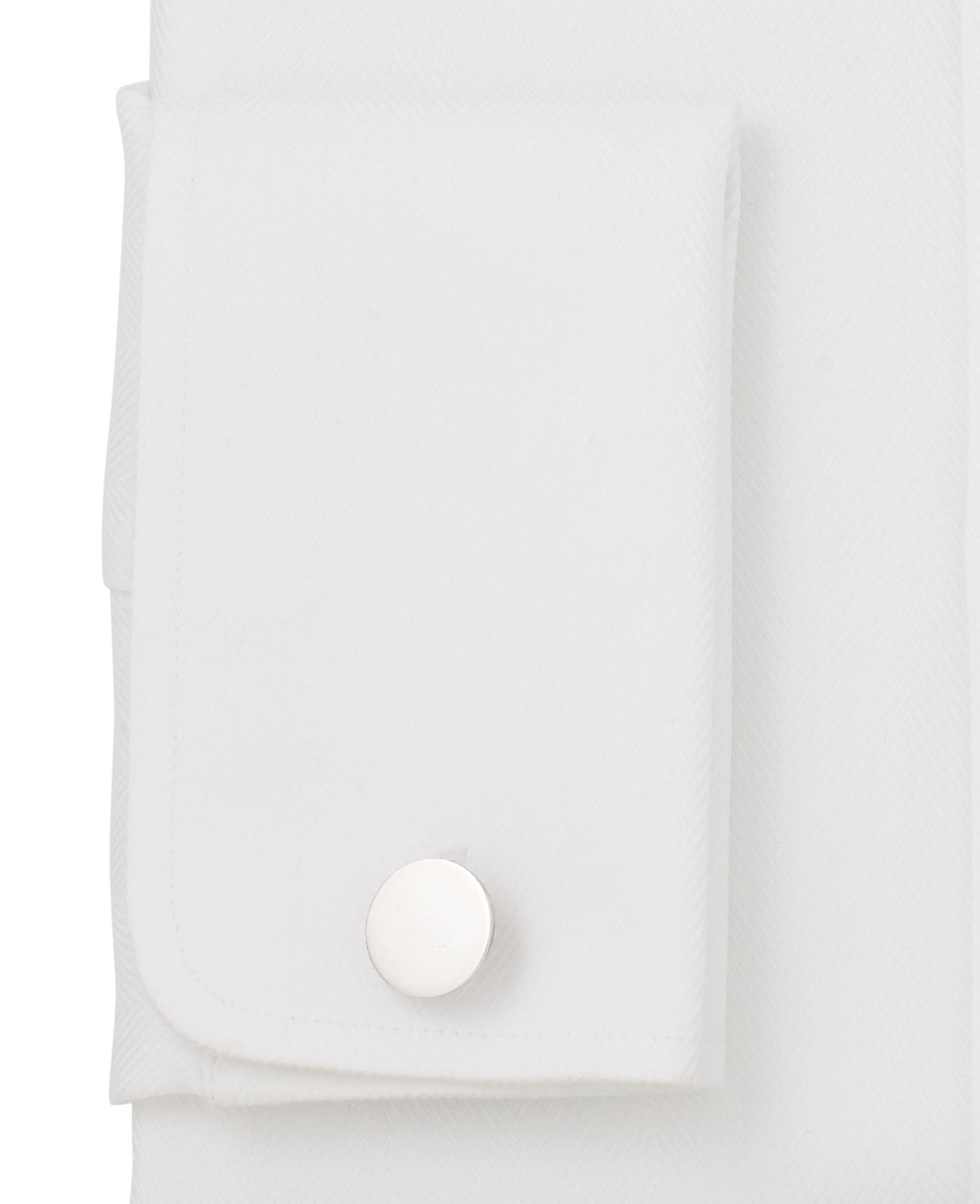 FILA Savile Row Company Camicie formali da uomo classiche bianche larghe a spina di pesce non ferro