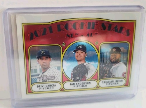 2021 Topps Heritage Chrome 396/999 Rookie Stars Garcia Anderson Javier #320 + 1 - Picture 10 of 10