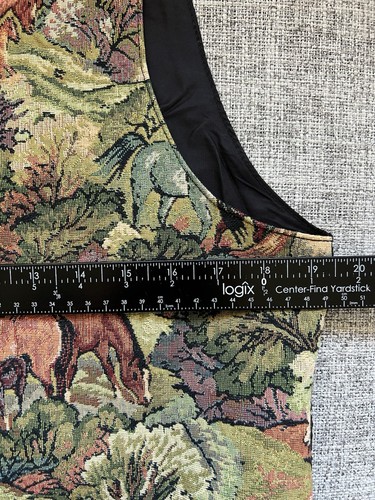 Vintage Horse Western Tapestry Vest Sz L Equestrian Cowgirl Country Granny Rodeo - Picture 9 of 10