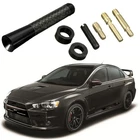 Carbon Style Roof Antenna 3" Aerial Mast Radio AM/FM For Mitsubishi Lancer Evo X